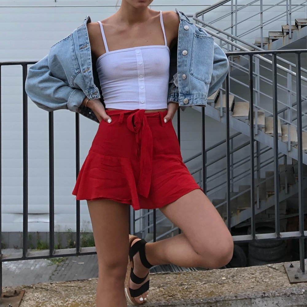 Red summer Skirt!!